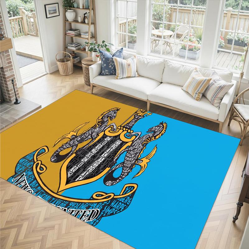 Футбольный дизайн Newcastle United Хрустальный бархатный ковер Уютный Не?Нескользящий ковер с принтом для спальни, гостиной, прихожей