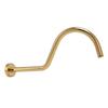 NPT Shower Head Extension Arm Brushed Gold S Shaped Gooseneck Stainless Steel Shower Head Pipe for Bathroom