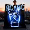 1pc AC/DC Outdoor Flannel Blanket, Lightweight Warm Cozy for Travel Camping Office Soft Polyester Fabric