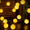 Yousheng Маленькие гирлянды-фонарики с питанием от USB, 50 светодиодов, водонепроницаемые уличные гирлянды для патио, сада, двора, балкона, лужайки