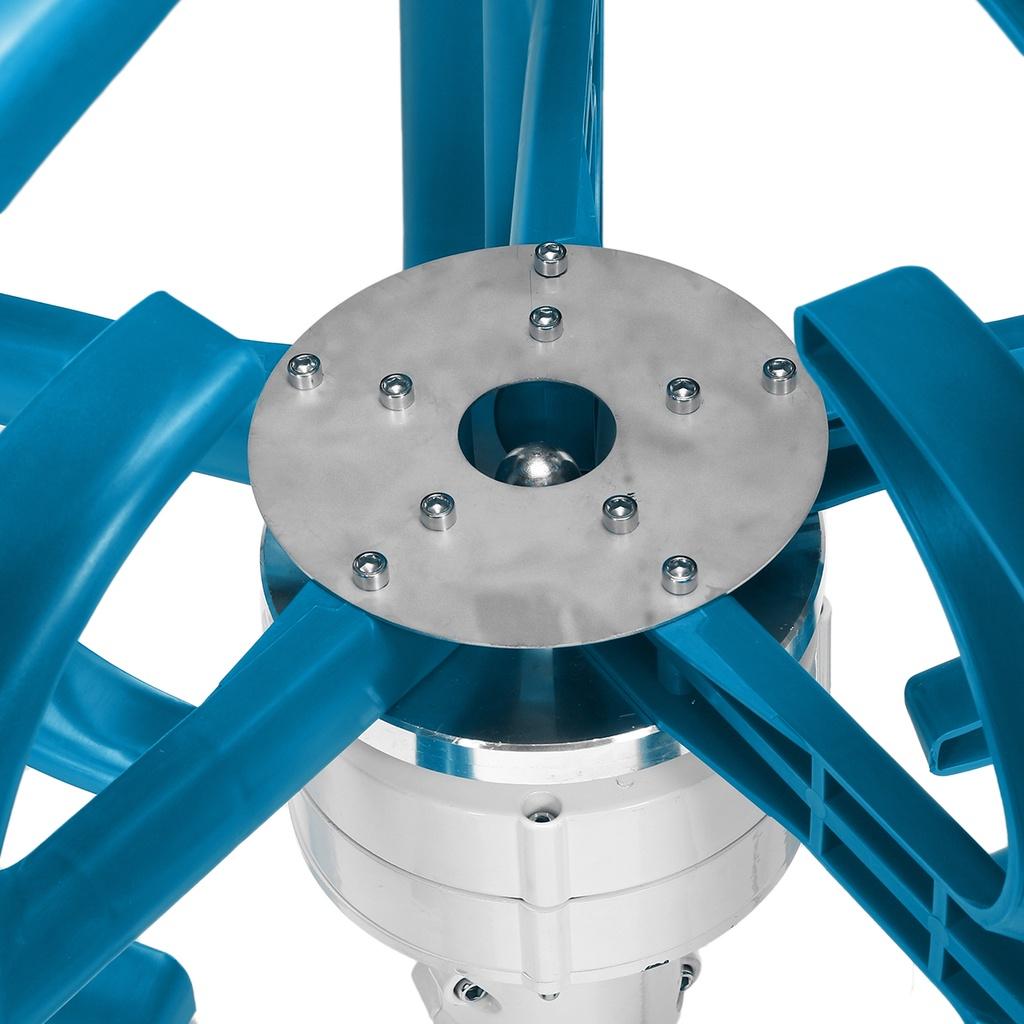 24V/12V Wind Turbine with 5 Blades Lantern Vertical Axis Wind Turbine Generator Motor Kit 800W for Home Windmill Use