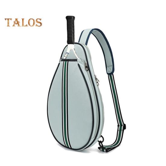 Теннисная сумка Большая вместимость Теннисный рюкзак с лямкой через плечо Водонепроницаемая сумка для ракеток через плечо для тенниса, бадминтона, пиклбола