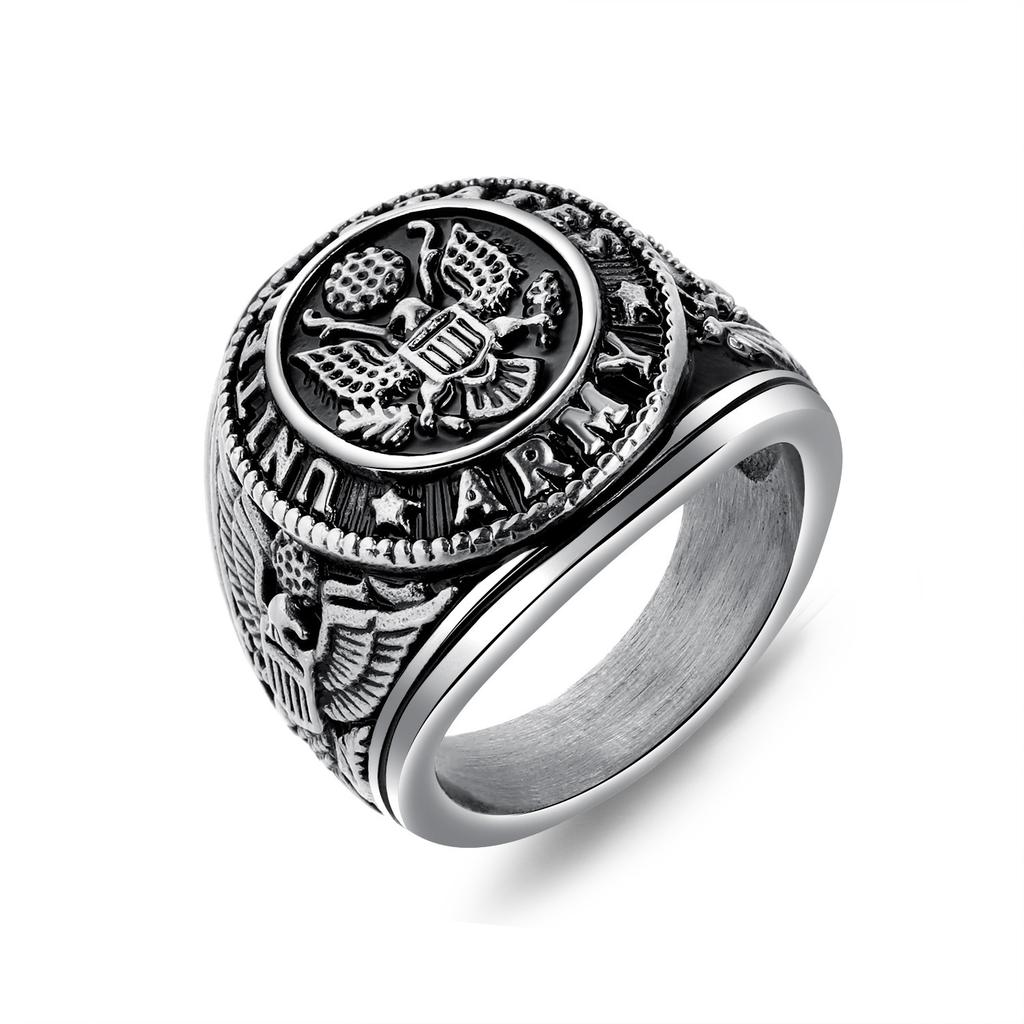 Men's Ring Hip-Hop Ring Retro Large Eagle Ring Ring Jewelry