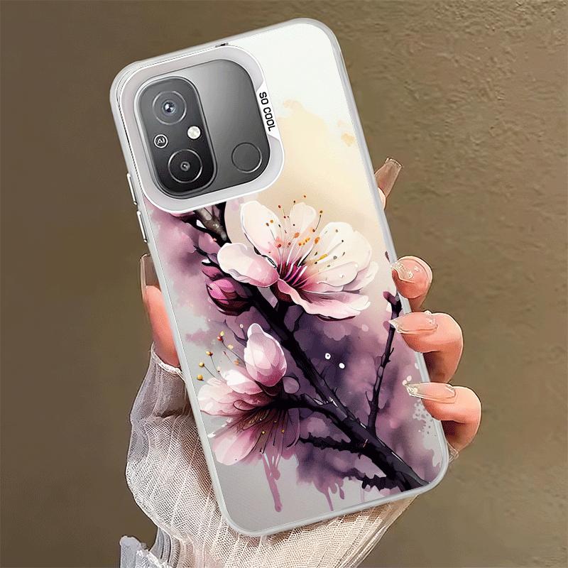 Cherry Blossom Sakura Fashion Shockproof Phone Case for Xiaomi Poco X7 X6 X5 X3 Pro F7 Ultra M8 Redmi 15C 15 14C 13C 12C 10C 13