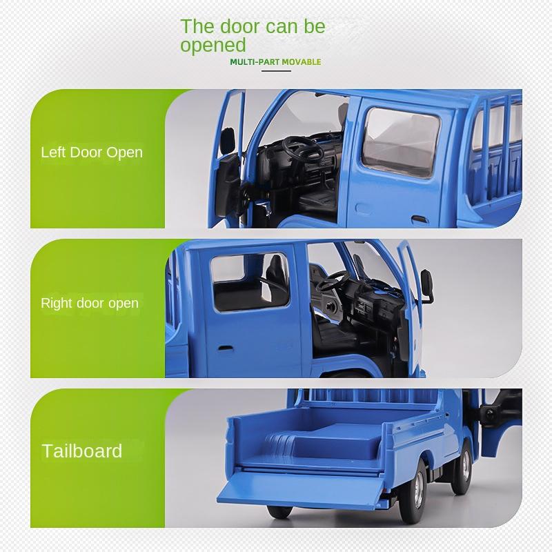 1/32 модель автомобиля для легкого грузовика Isuzu, модель металлического литья под давлением, инженерное моделирование, транспортная машина, литейный грузовик