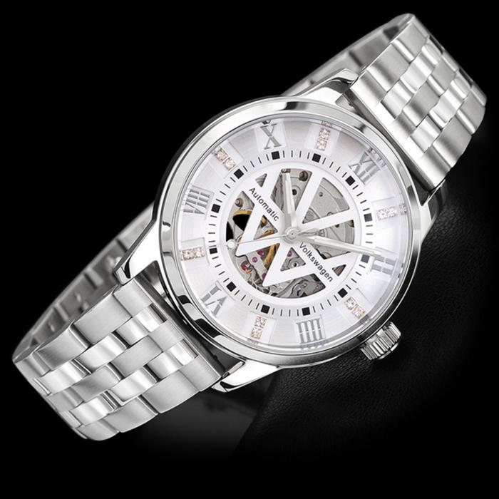 Pogseubagenwachi Automatic Skeleton Watch (Select 1 Of 4) + Deployment Buckle Band