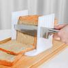 Направляющая для нарезки хлеборезки Складная нарезка для тостов, 4 регулируемых толщины, с поддоном для крошек Легко чистящаяся многофункциональная нарезка для домашнего хлеба