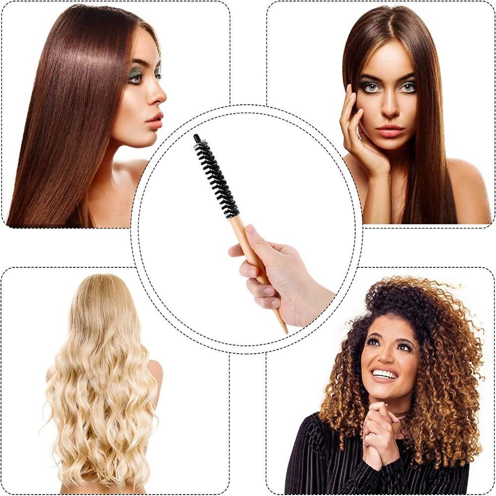 Hairdrerssing Tool Makeup Comb Roller Comb Mini Round Comb Round Hair Brush Hair Curling Brush