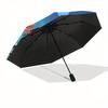 Paw Patrol Kids Birthday Cake Topper Round Umbrella, Cute Umbrella with Cute Design, Portable 3-Fold Compact Umbrella for Men & Women, Valentine's Day