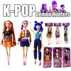 30см K-Pop Охотники на демонов Аниме K-pop Девичья группа Мультяшные Руми Зои Мира Фигурки Виниловые фигурки Модельные куклы Девочки Рождественский подарок