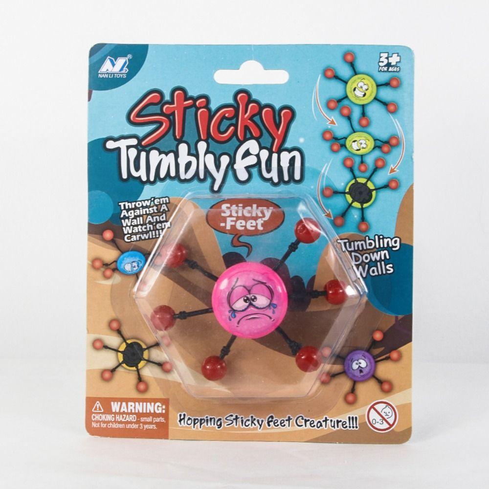 Stress Relief Sticky Wall Climbing Easy To Stick on Wall Spider Hand Throw Toy   Relieve Boredom