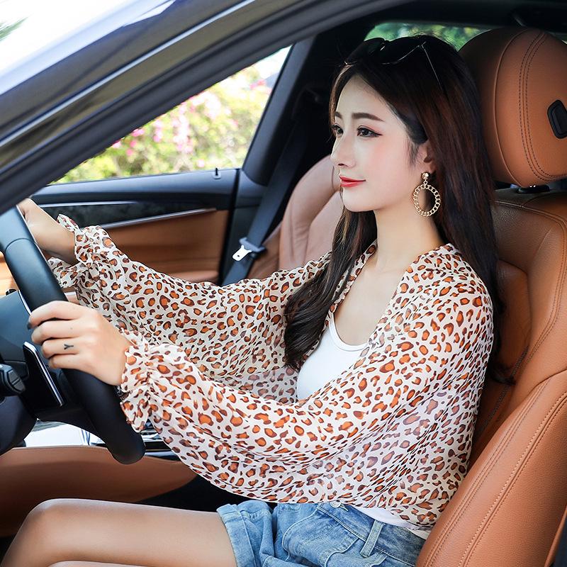 Женский шифоновый плащ с защитой от ультрафиолета - легкая шаль для летних поездок на велосипеде и вождения