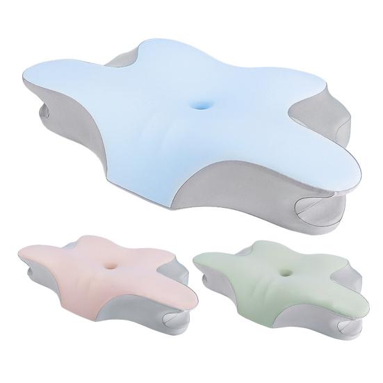 Подушка с эффектом памяти, медленный отскок, эластичная, облегчающая боль в шее, охлаждающая технология, подушка для сна, высокая плотность, поддержка, дышащая, моющаяся, боковая часть спинки