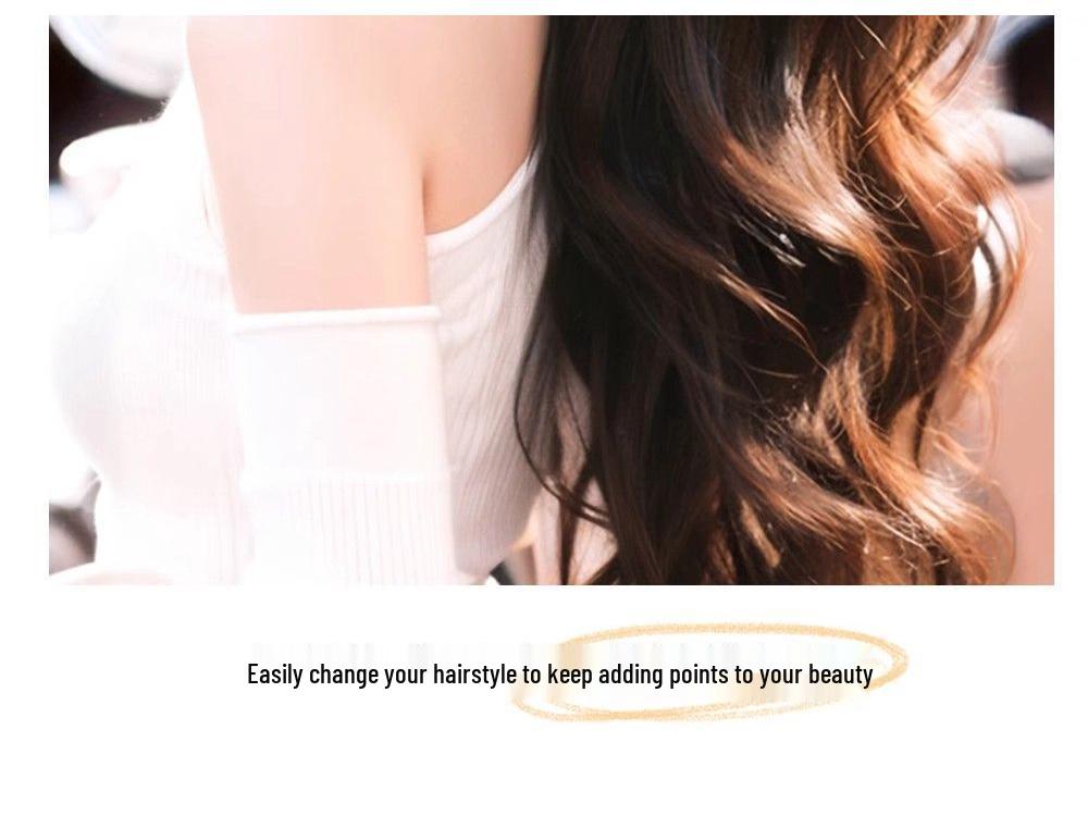 Women's Full Head Cover Wig - Middle Part, Voluminous Big Waves, Long Curly Style