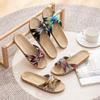 New Women's Home Indoor Slippers Women Lightweight Linen Shoes Couple Anti Slip Thick Bottom Slippers Comfortable Couple Sandals