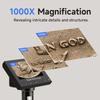 Цифровой ЖК-микроскоп, 4,3-дюймовый IPS-экран, 1000-кратное увеличительное стекло, 8 светодиодных дисплеев, совместимых с Windows