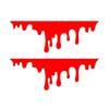 Red Blood Drips Stickers Auto Halloween Theme Styling Body Waterproof Tail Glass Decals Headlight Light Stickers Decorative F3N3