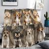 1 шт. Фланелевое одеяло с принтом собак и доберманов, Высококачественное, Удобное для всех сезонов, Декор для дома, Тепло и уют, Идеально для подарков