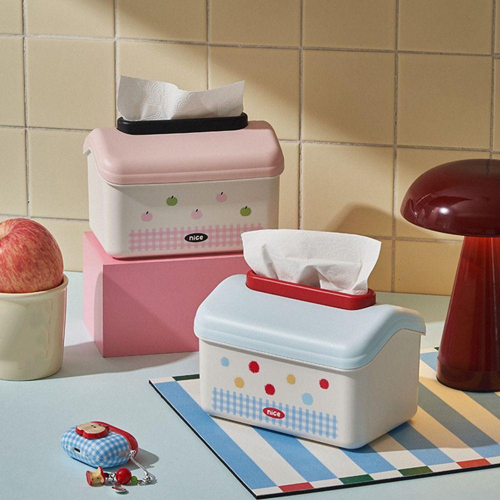 Large Capacity House Shape Paper Box Wall Mounted Draw Paper Box Tissue Box Bedroom