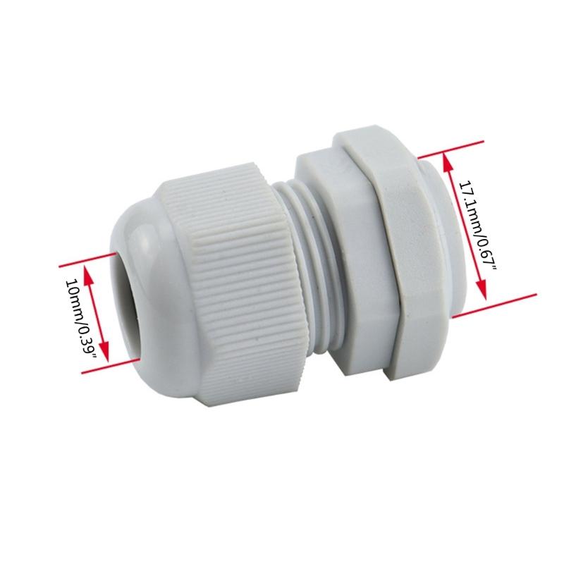 38 Pcs Outdoor Cable Gland Joints Waterproof Cable Connector Plastic Cable Grommets NPT Type Cable Fitting Easy Install
