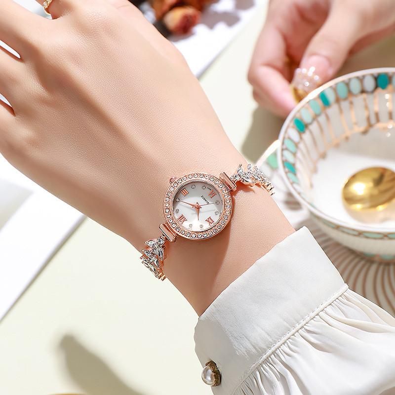Ladies Quartz Watch With Diamond Embellishments For Fashion Accessories