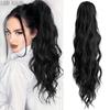 Synthetic Ponytail Extension Claw Curly Wavy Clip In Hairpiece Ponytail Hair Extensions Long Pony Tail For Women