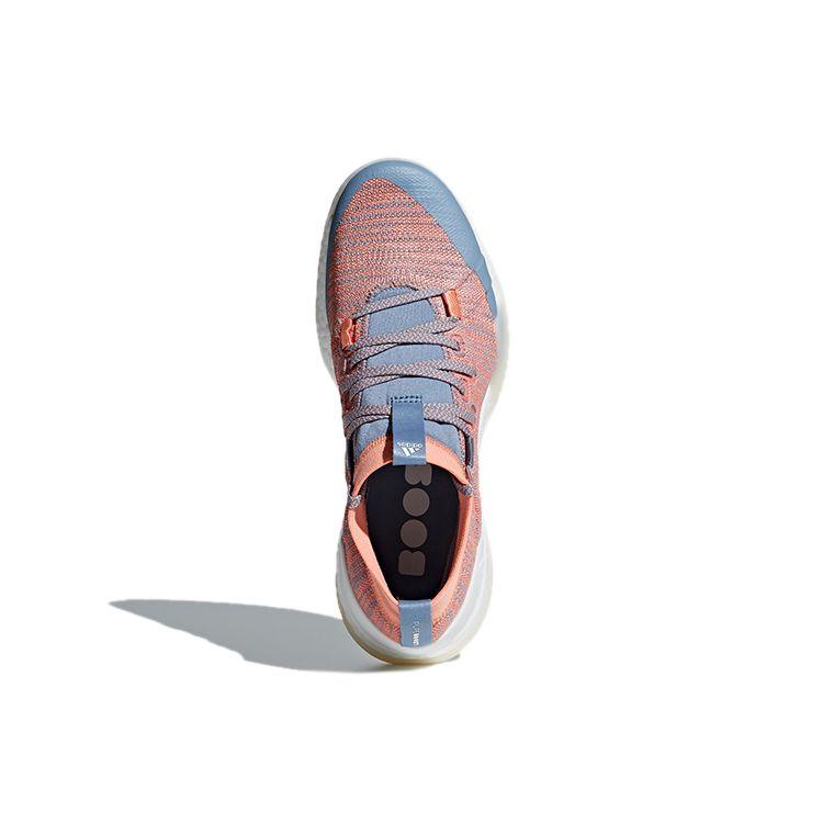 adidas Pureboost X Trainer 3.0 Комплексные Нескользящие Износостойкие Дышащие Кроссовки для Тренировок с Низким Верхом Женские Кроссовки Розовые Голубые Белые CG3526