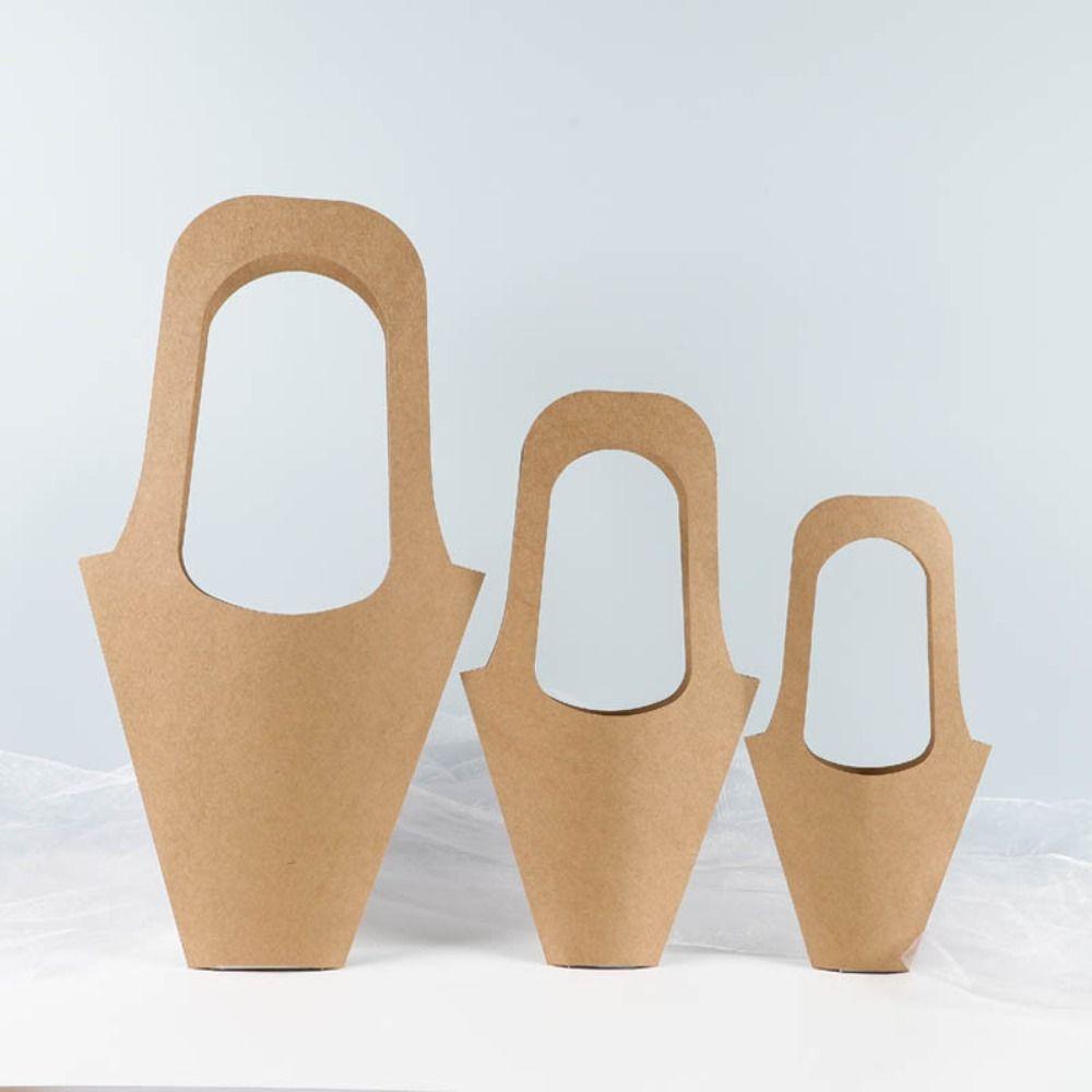 Romantic Flowers Paper Bag Simple Flower Packaging Bag Creative Flower Arrangement Bag Rose Flower