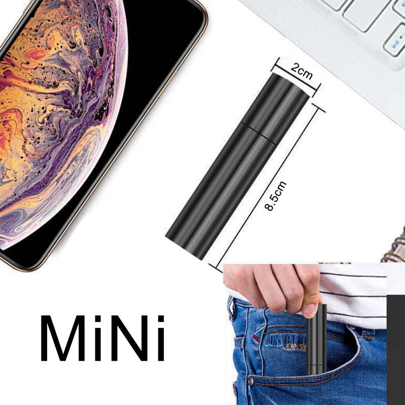 Мини-телескопический зум-фонарик 3 режима света, USB-перезаряжаемый, водонепроницаемый, мощный, для улицы, портативный фонарь