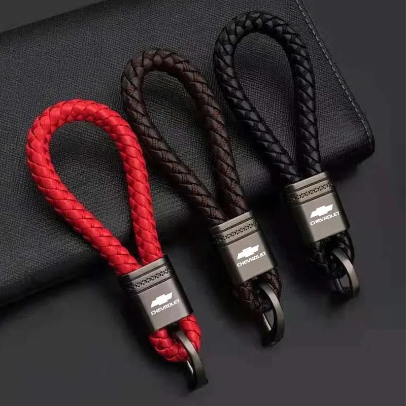 zjyr1 Car Logo Keychain Alloy Lanyard Keyring Accessories For Chevrolet Spark Captiva Cruze Malibu Equinox Trax Camaro Blazer Traverse