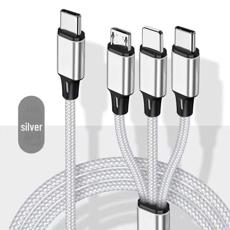 Кабель USB-C — 3-в-1 PD для быстрой зарядки мобильных устройств