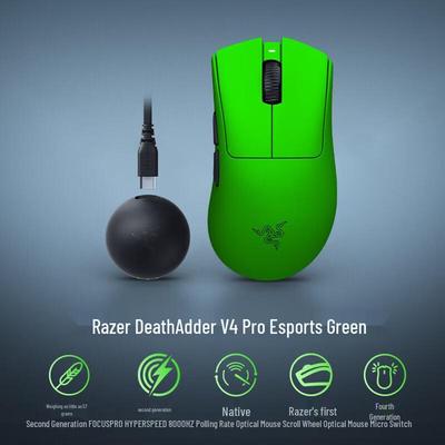 Беспроводная сверхлегкая игровая мышь Razer DeathAdder V4 Pro