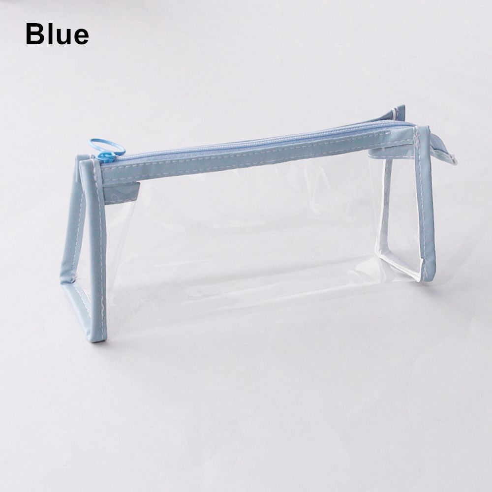 Organizer School Office Supply Zipper Pen Pouch Transparent Pencil Bag Storage Bag Pencil Case