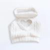 niannyyhouse 20cm Plush Clothes, Cutout Heart-Shaped Backless Sweater, Cotton Doll Clothes, Dress-Up (A2-White)