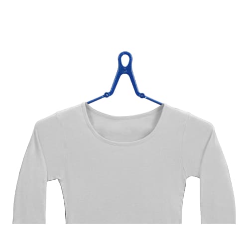 Towa Sangyo LST Laundry Select Shoulder Slide Grip Laundry Hanger, Blue, Approx. 39 X 1.5 X 22.3 Cm, Pack of 3, Product Number 24844