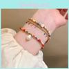 Alloy Elegant Geometric Beaded Bracelets For Women Summer 2024 Fashion Highend