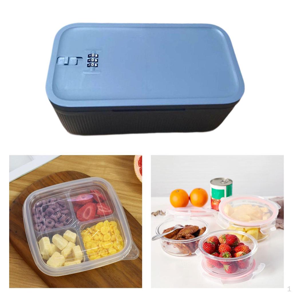 Lockable Storage Box Phone Lock Modern Organizer Locker Locking Container for Dorm Table
