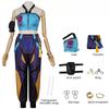 Anime Movie Huntr/x Kpop Demon Hunters Zoey Cosplay Costume Halloween Carnival Party Role Play Uniform Prop