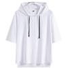 Summer Short Sleeve Soft and Plus Sizes Popular Solid Casual Pullover with Cool White 2XL [FJLTDCP] Men's Hoodie, Hoodie, Thin, Stylish, Available,