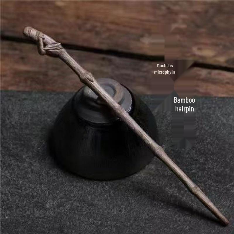 Golden Silk Nanmu Hairpin - Retro Chinese Hanfu Style for Updos