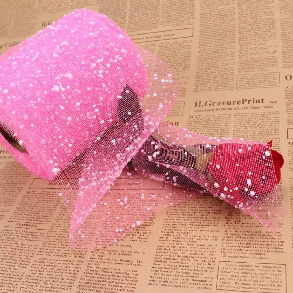 Gauze Snowflake Packing Paper Handmade Snow Point Yarn Net New Yarn Wrapping Paper