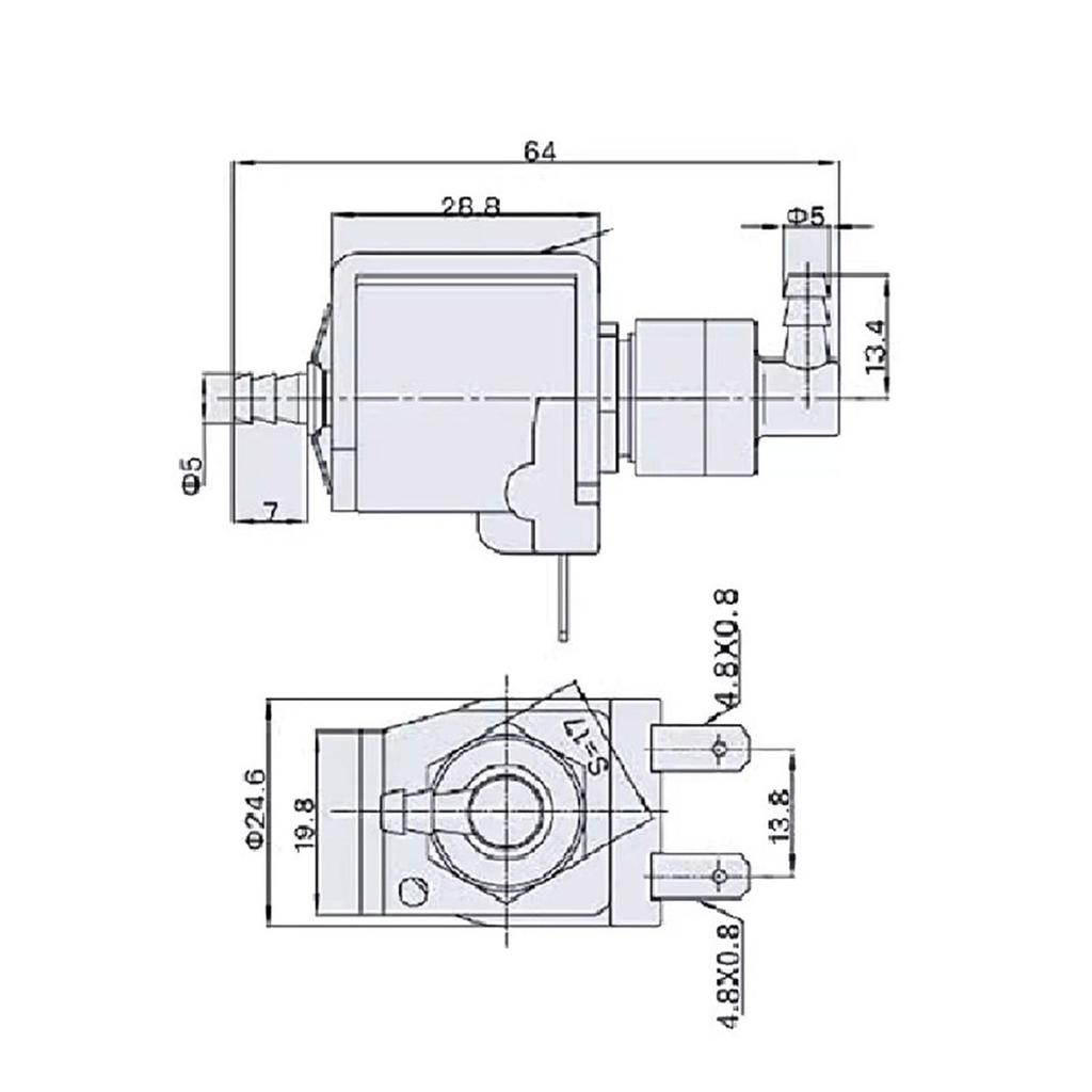 15W Plunger Solenoid Pump Electromagnetic Pump Solenoid Valves Suitable for High Temperature Steam Ironing Machines