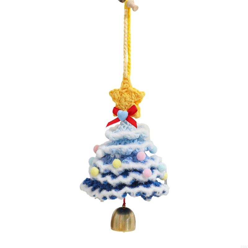 Knitted Christmas Tree Hanging Pendant Decoration With Accent Party Car Interior Decoration