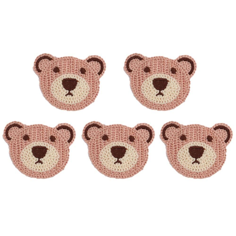 Для одежды Милый мультяшный медведь Животное Одежда Украшение Значок Вышивка Наклейки Аппликации Нашивка