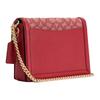 Coach Hutton 21 Monogram Leather Small Square Chain Bag Women bags Ruby CZ491-IMRBY
