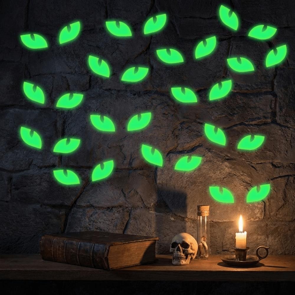 Self Adhesive Peeking Eyes Decals Non-Damaging Wall Decals Glow In The Dark Stickers Home Decor