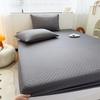 Вафельная жаккардовая хлопковая простыня на подкладке 160x200, защитный чехол для матраса, удобный, мягкий дышащий