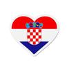 Aimant Coeur Drapeau Croatie - Multicolore - 9 Cm - 50 Pièces - Résine Synthétique - Mixte