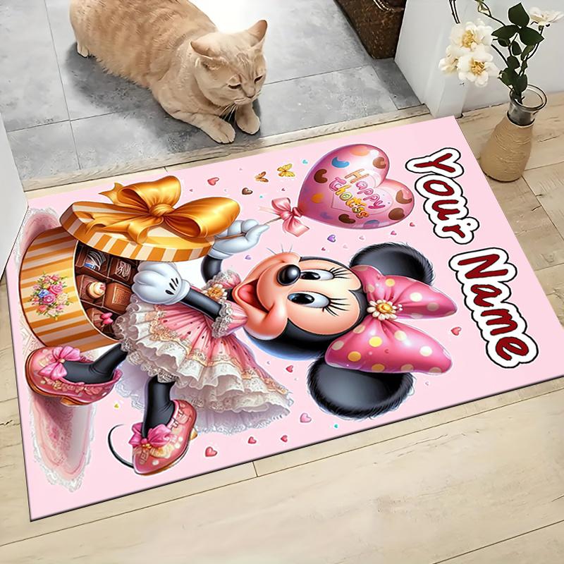 Custom Name Princesses Together Carpet Rug Customizable Soft Washable Anti-Slip Home Living Room Sofa Mats Personalized Rug. 090991