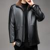 Новая куртка One Clothes Three Wear Business Casual Nano Mink Take-off Liner Leather Jacket Jacket
